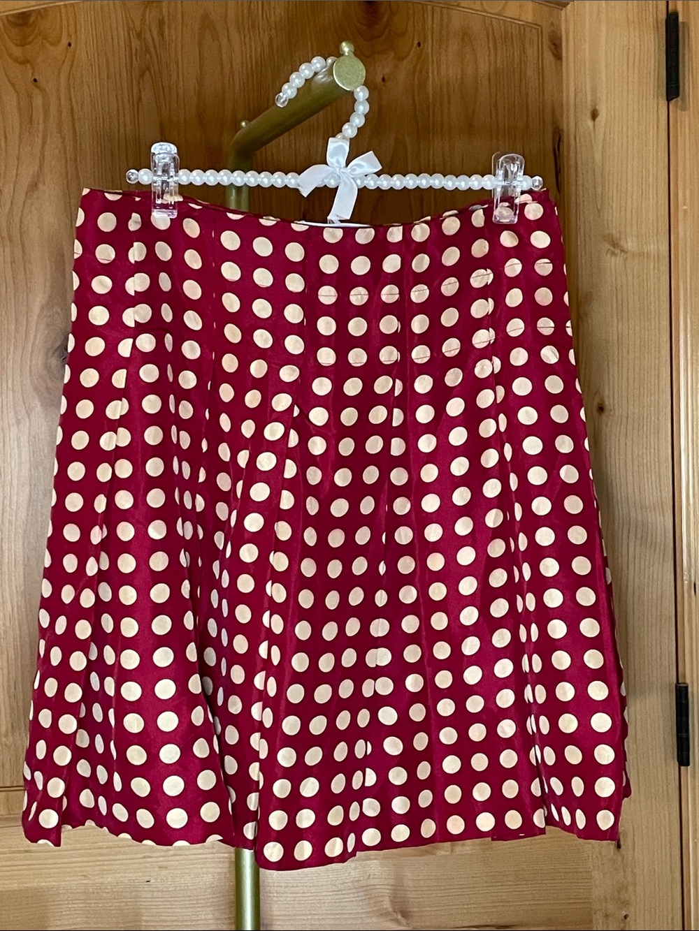 Cacharel Vintage Red Polka Dot Skirt Size 4-6